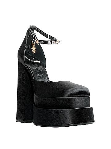 Versace Versace Aevitas Satin Gold Crystal Medusa Double Platform (view 2)