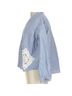 Sea New York Stripes Blue White Button-Down Shirt Size XS - photo 4