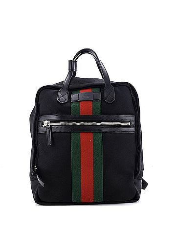 Gucci Top Handle Web Backpack Techno Canvas Medium (view 1)