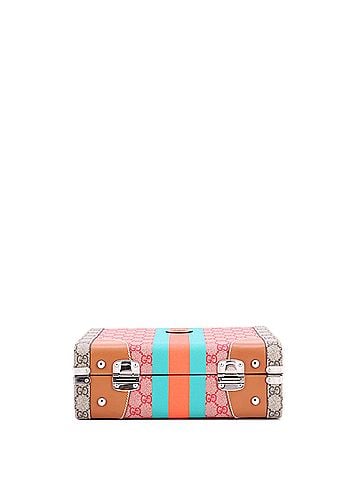 Gucci Savoy Top Handle Beauty Case GG Coated Canvas with Leather (view 2)