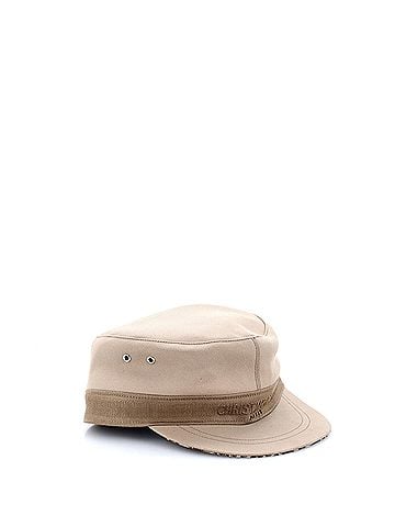 Christian Dior Logo Newsboy Cap Cotton Blend (view 1)