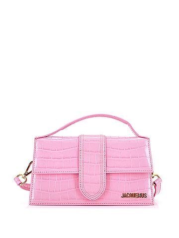 Jacquemus Le Grand Bambino Flap Bag Crocodile Embossed Leather (view 1)