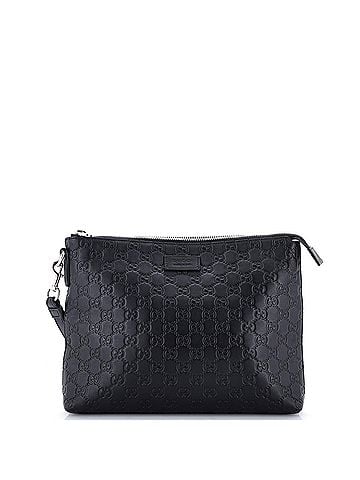 Gucci Signature Soft Wristlet Guccissima Leather (view 1)