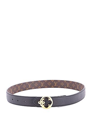 Louis Vuitton Flowergram Round Reversible Belt Monogram Embossed Leather with Monogram Canvas Medium (view 2)