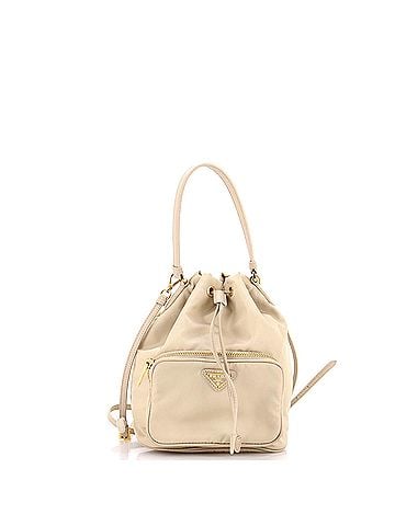Prada Drawstring Bucket Bag Tessuto Small (view 1)