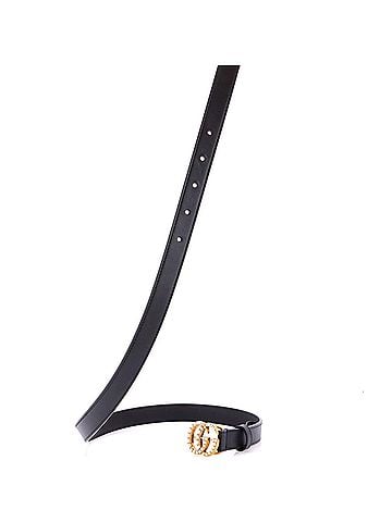 Gucci Pearly GG Marmont Belt Leather Thin (view 2)