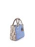 Christian Dior 100% Leather Blue Tan Lady Dior Bag Cannage Woven Leather with Python Medium One size - photo 4