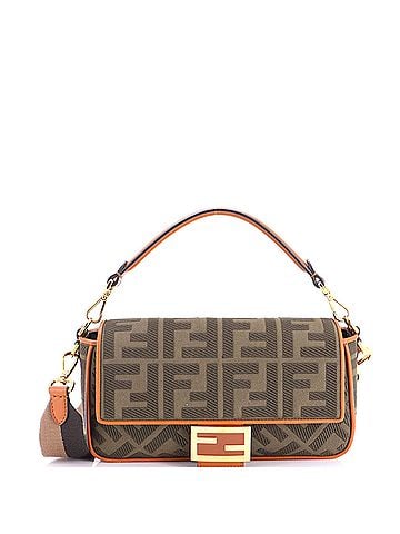 Fendi Baguette NM Bag Zucca Embroidered Canvas Medium (view 1)