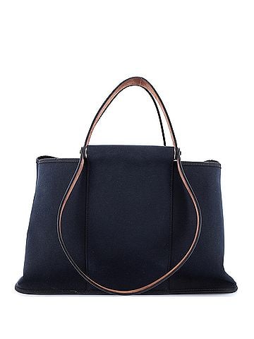 Hermès Cabag Elan Toile and Leather 39 (view 1)