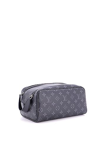 Louis Vuitton Dopp Kit Toiletry Pouch Monogram Eclipse Canvas (view 2)