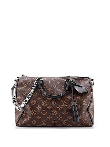 Louis Vuitton Dark Speedy Soft Bandouliere Bag Monogram Canvas 30 (view 1)