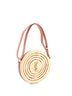 Saint Laurent 100% Raffia Tan Monogram Round Camera Bag Raffia One size - photo 3