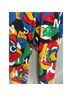 Adidas Floral Graphic Blue Red Leggings Size XS - photo 6