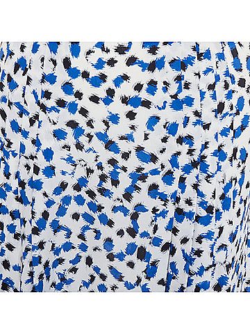 Oscar De La Renta Oscar De La Renta Silk Abstract Print Midi Skirt (view 2)