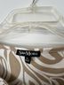 Sara Michelle White Tan Short Sleeve Blouse Size XL - photo 3