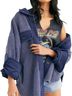 Free People Blue Jacket Size M - photo 1