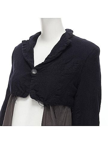 Comme des Garçons Comme Des Garcons shrunken wool duster coat (view 2)