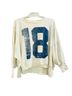 We the Free Print White Blue Long Sleeve Top Size S - photo 4