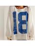 We the Free Print White Blue Long Sleeve Top Size S - photo 7