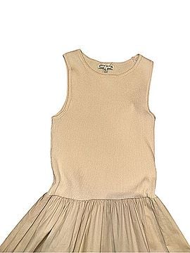 Moon River Cream Sleeveless Maxi Dress With Embroidered Hem Casual Dress (view 2)