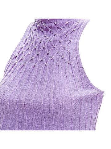 Versace Gianni Versace jewel bead embellished crop turtleneck (view 2)