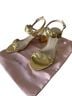 Stuart Weitzman 100% Leather Gold Heels Size EU 40 - photo 2