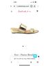 fs/ny 100% Leather Gold Wedges Size 9 1/2 - photo 8