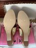 fs/ny 100% Leather Gold Wedges Size 9 1/2 - photo 4