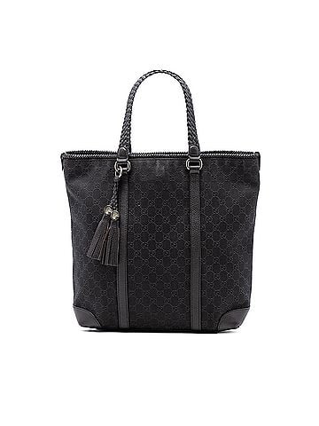 Gucci Large GG Denim Marrakech Tote (view 1)
