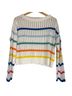 New York & Company Stripes White Multi Color Pullover Sweater Size XS - photo 1