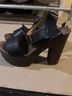 Roan Black Brown Heels Size 8 - photo 4