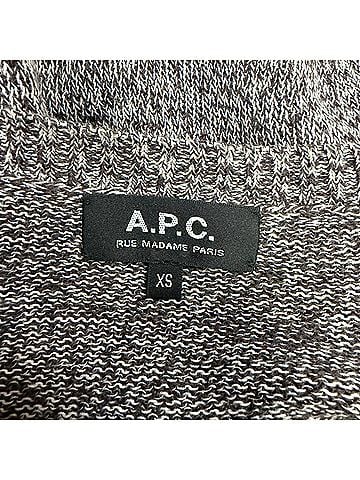 A.P.C. A.P.C. Crewneck Sweater in Grey Linen (view 2)