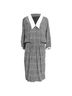Céline 100% Silk Black Celine Chain-Print Midi Shirt Dress in Black Silk Size M - photo 1