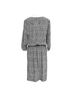 Céline 100% Silk Black Celine Chain-Print Midi Shirt Dress in Black Silk Size M - photo 3