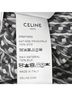 Céline 100% Silk Black Celine Chain-Print Midi Shirt Dress in Black Silk Size M - photo 6