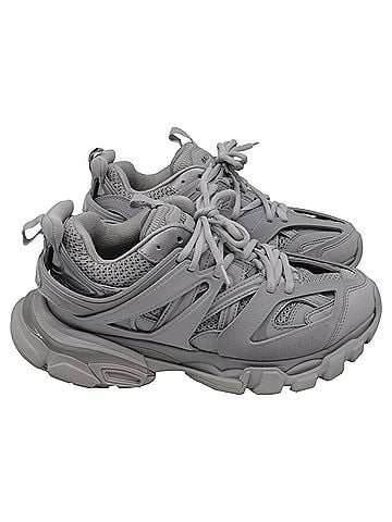 Balenciaga Balenciaga Track Sneakers in Grey Polyurethane (view 1)