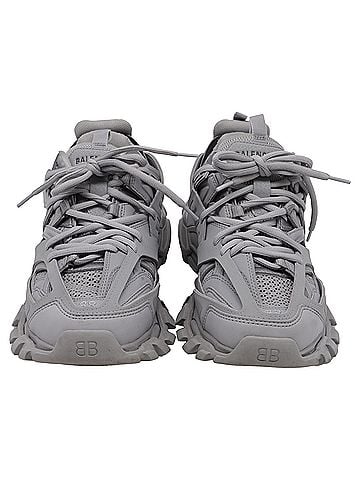 Balenciaga Balenciaga Track Sneakers in Grey Polyurethane (view 2)