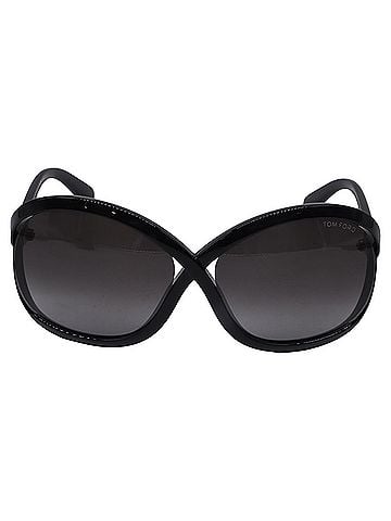 Tom Ford Tom Ford Tinted Whitney Sunglasses in Black Acetate (view 1)