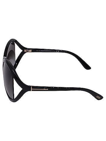 Tom Ford Tom Ford Tinted Whitney Sunglasses in Black Acetate (view 2)
