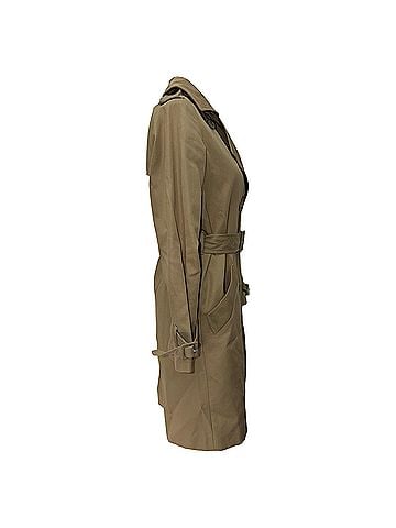 A.P.C. A.P.C. Greta Trench Coat in Beige Cotton (view 2)
