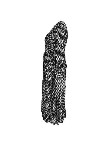 Sandro Sandro Sirene Belted Floral-Print Twill Wrap Dress In Black Polyester (view 2)