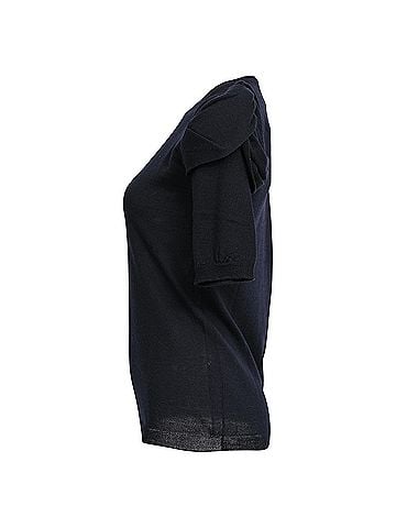 Prada Prada Short Puff Sleeve Top in Black Cotton (view 2)