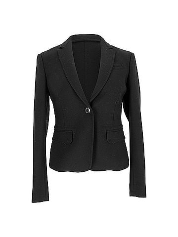 Burberry Burberry Brit Single Breasted Blazer in Black Wool  (view 1)
