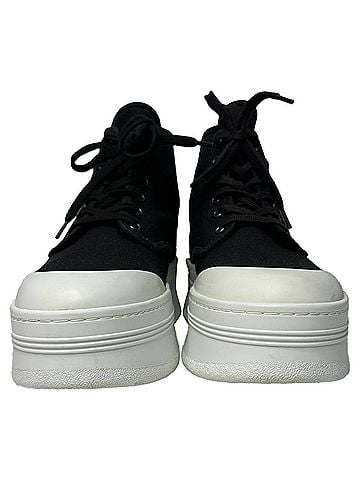 Céline Celine Triomphe Patch High Top Sneakers in Block Canvas (view 2)