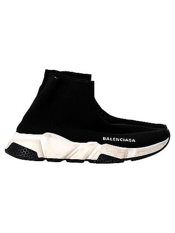 Balenciaga Balenciaga Speed Trainer Shoes in Black Polyester (view 1)