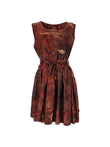 Vivienne Westwood Vivienne Westwood Anglomania Gabion Dress in Multicolor Cotton (view 1)