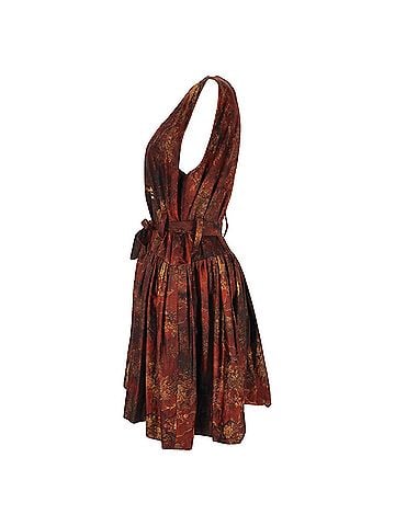 Vivienne Westwood Vivienne Westwood Anglomania Gabion Dress in Multicolor Cotton (view 2)