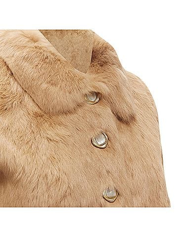A.P.C. APC genuine fur buttons winter coat (view 2)
