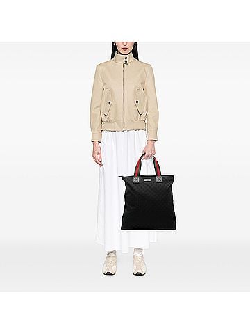 Gucci GG Canvas Web Vertical Tote (view 2)