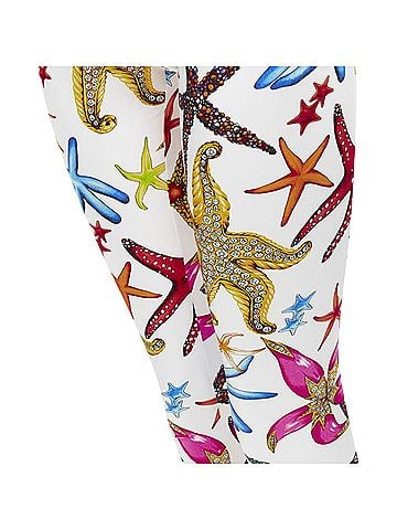 Versace Versace Kids Tresor De La Mer print Greca leggings (view 2)